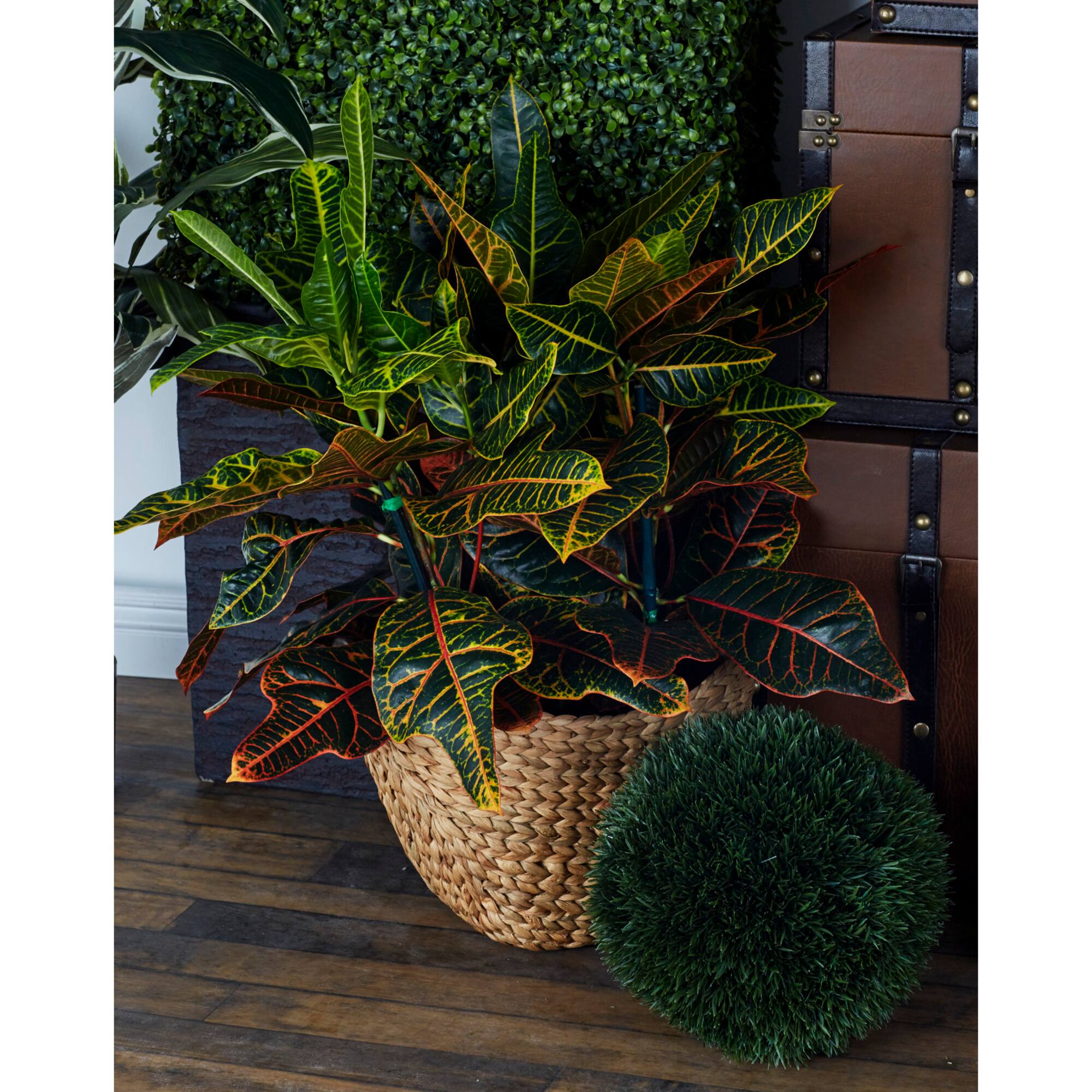 Brown Seagrass Contemporary Storage Basket Set